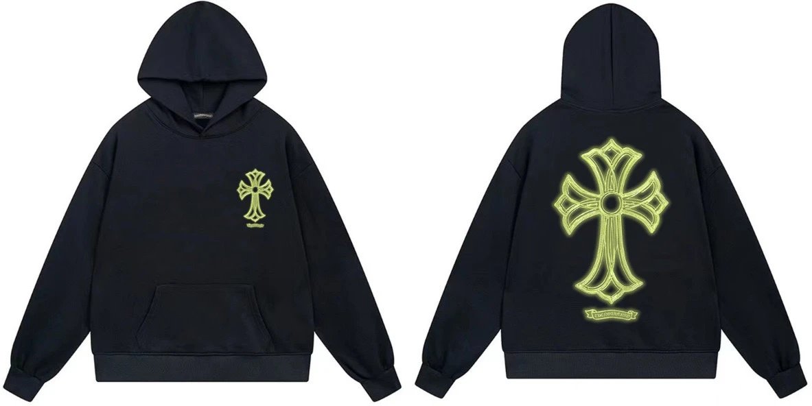 Chrome Hearts Rainbow Cross Hoodie White - 10
