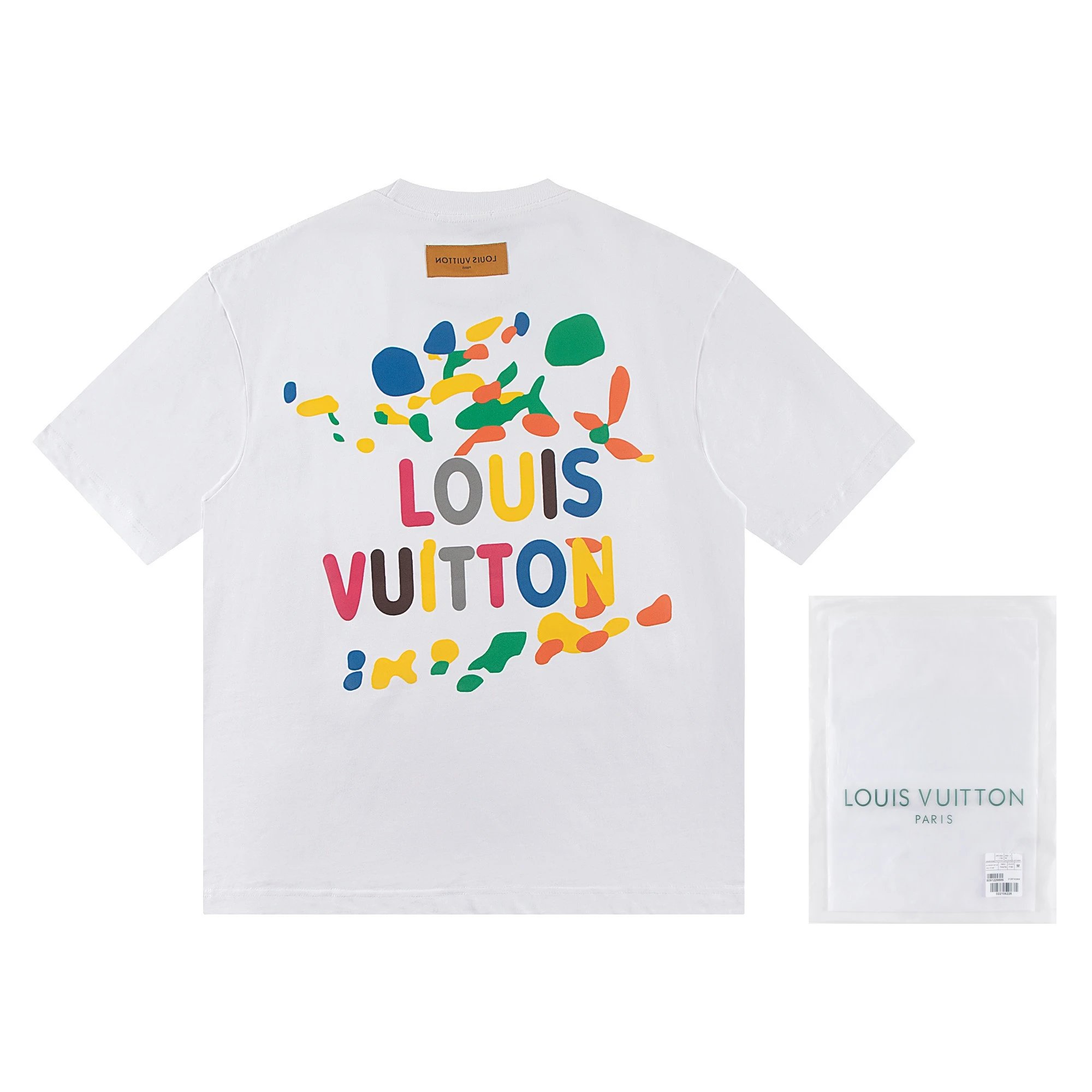 Louis Vuitton Graffiti Logo Tee White Multicolor