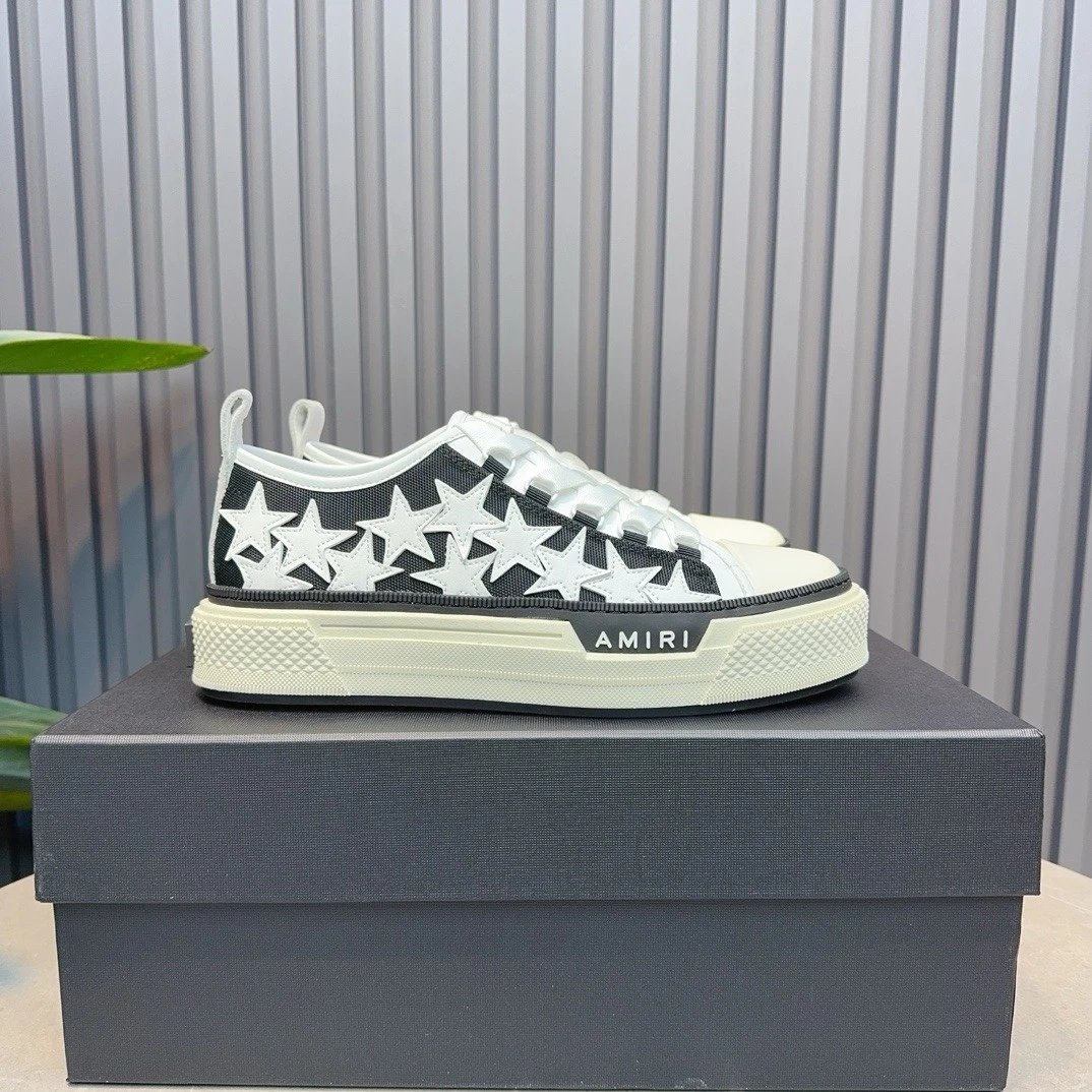 AMIRI Star Court Low Black White
