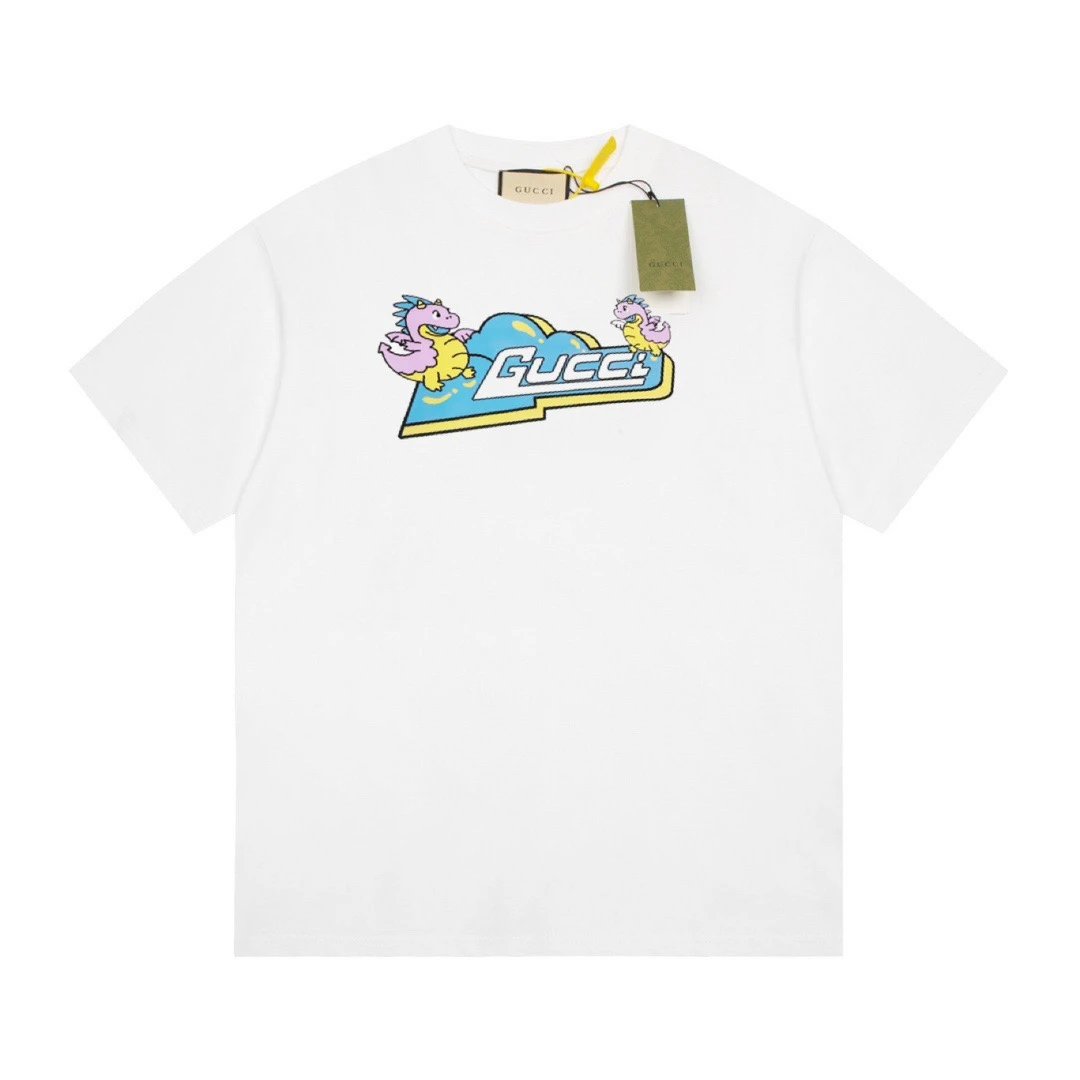 Gucci Dragon Logo T-Shirt White