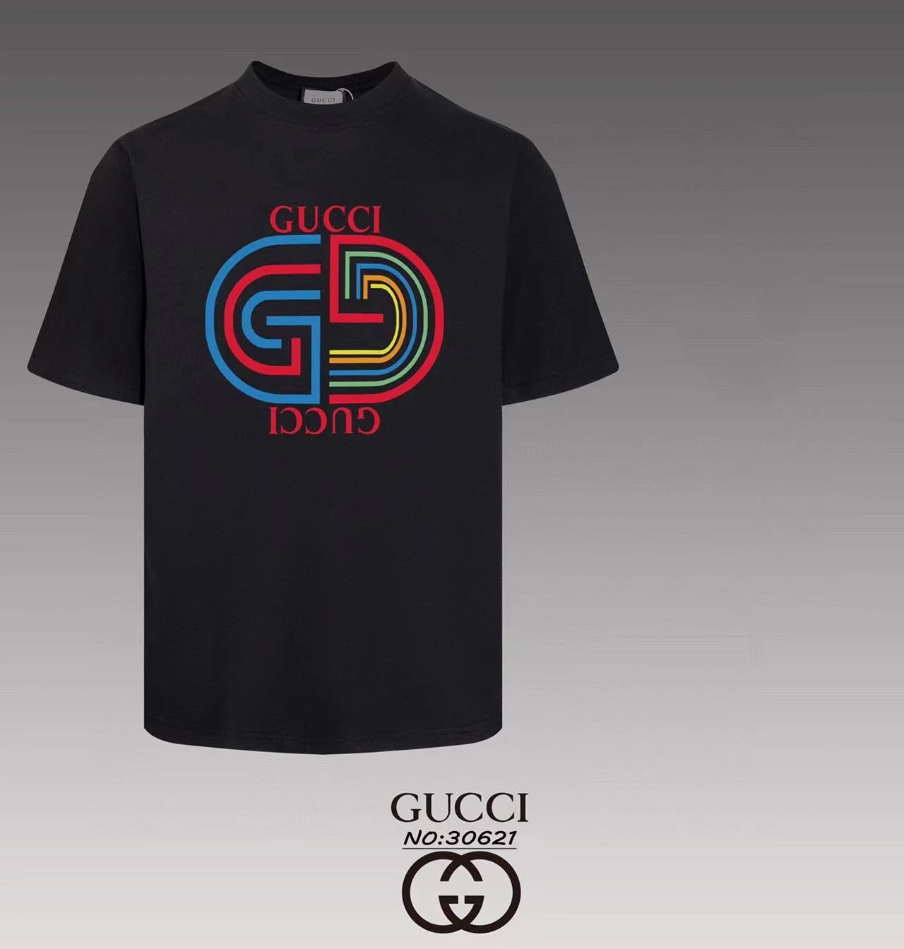 Gucci Scribble GG Logo T-Shirt Ivory