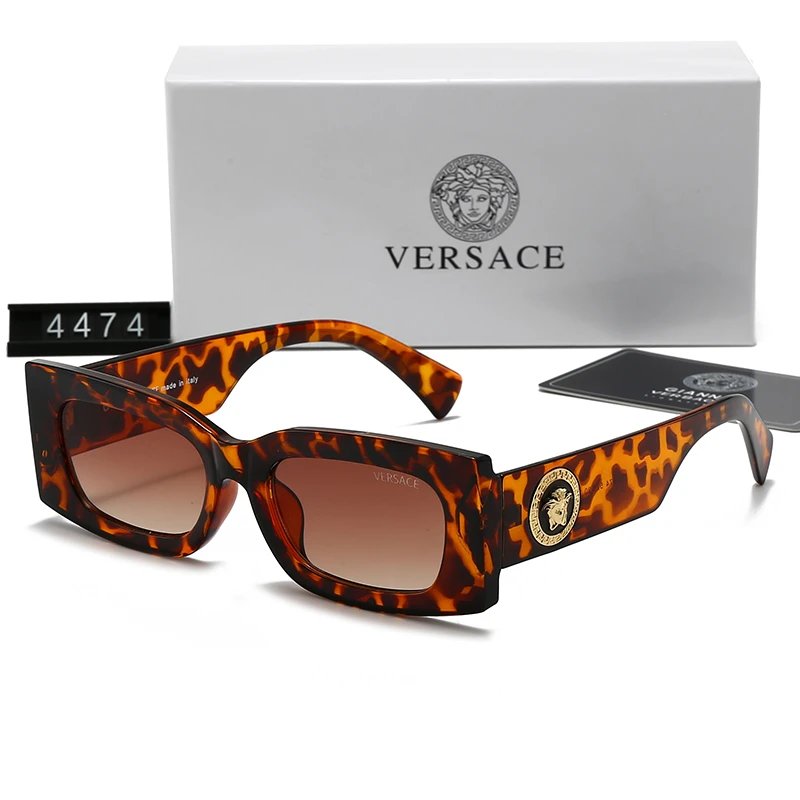Gucci GG2306S Rectangle Sunglasses Green Tortoise Frame Purple Gradient Lens