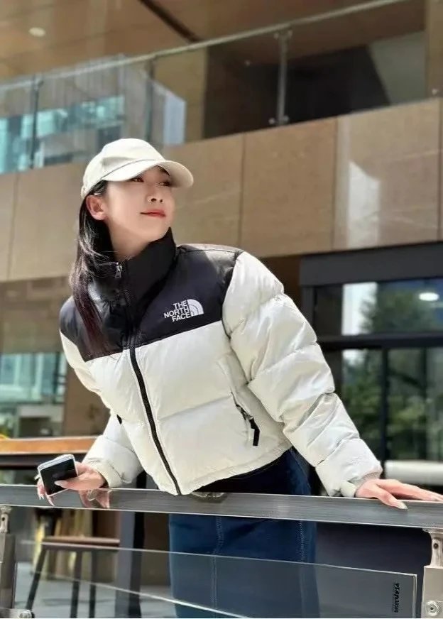 The North Face 1996 Retro Nuptse Pink and Black Down Jacket - 12