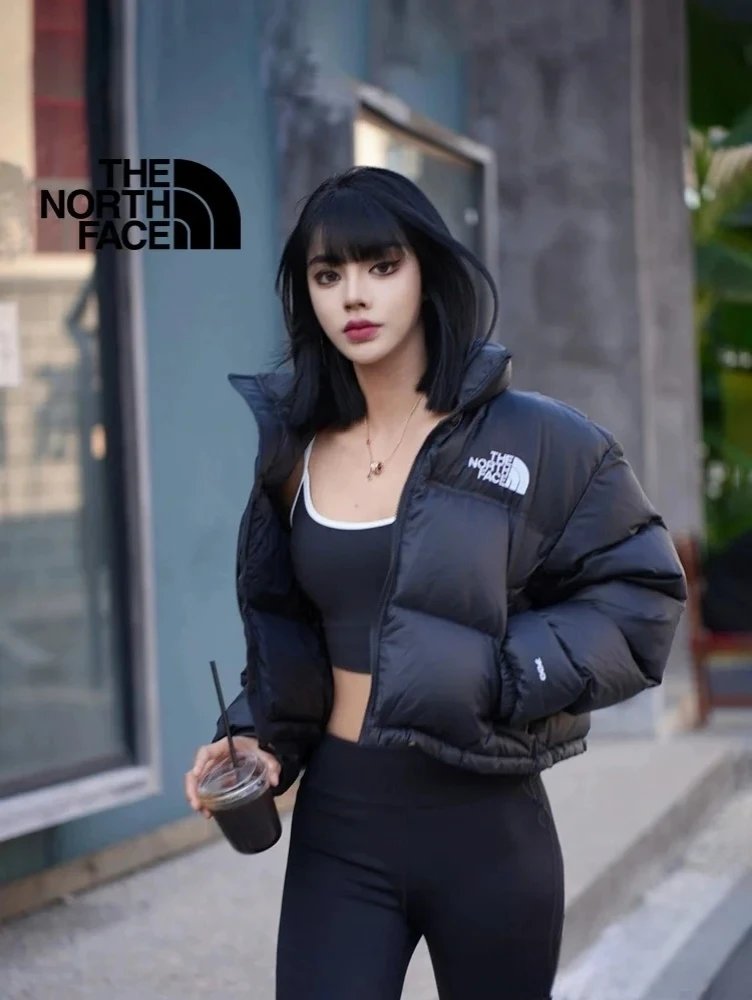 The North Face 1996 Retro Nuptse Pink and Black Down Jacket - 10