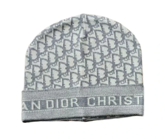 Dior Hats Oblique Logo Knit Beanie product detail image 3
