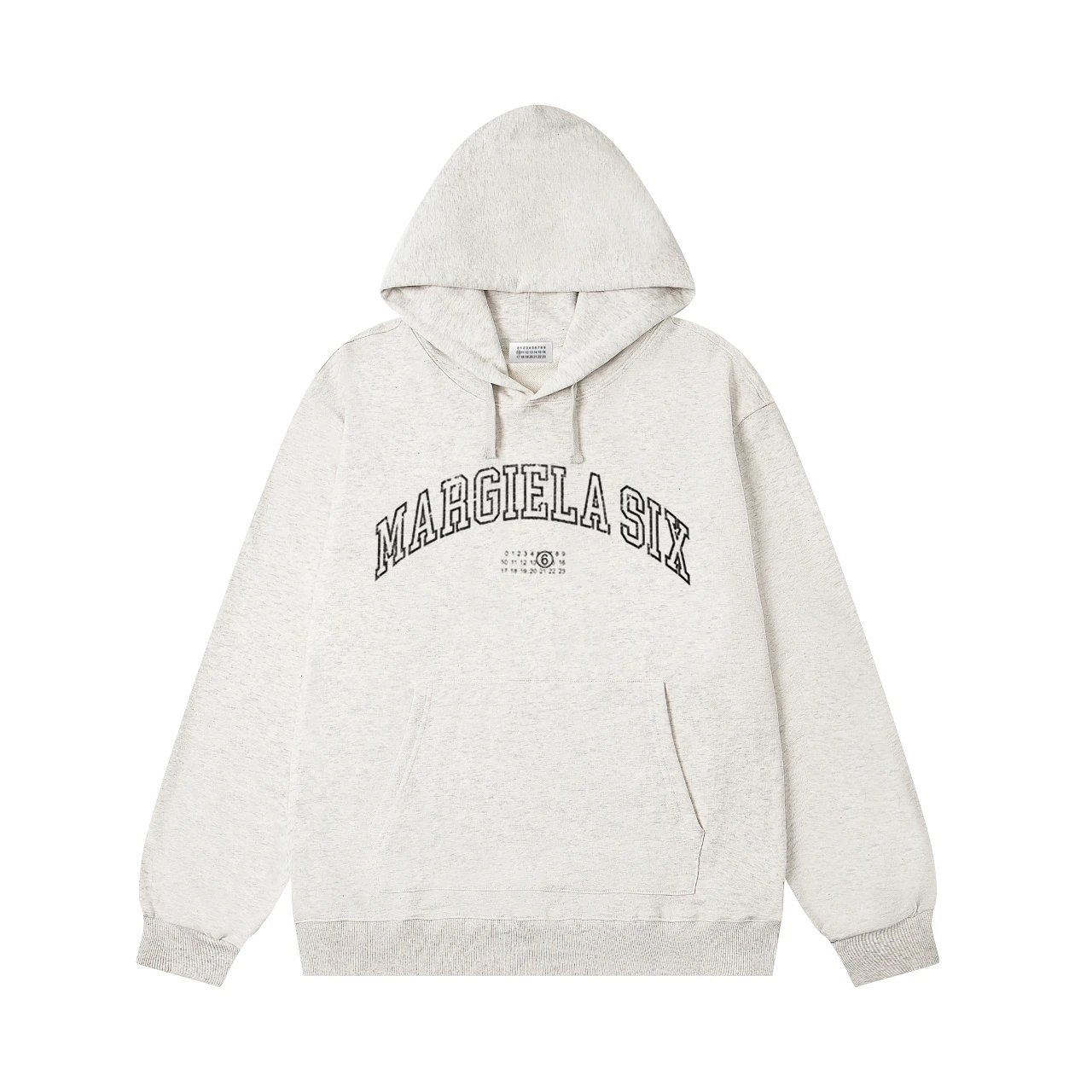 MM6 Maison Margiela Margiela Six Arch Logo Hoodie Cream