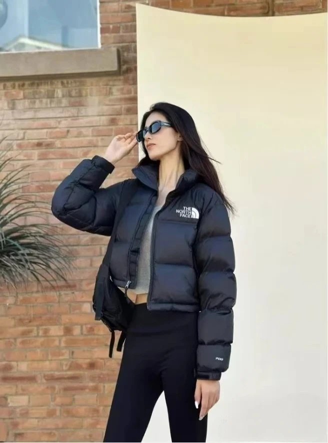 The North Face 1996 Retro Nuptse Pink and Black Down Jacket - 15