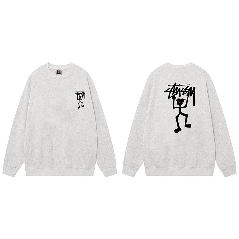 Stussy International Trip Graphic Hoodie Gray - 7
