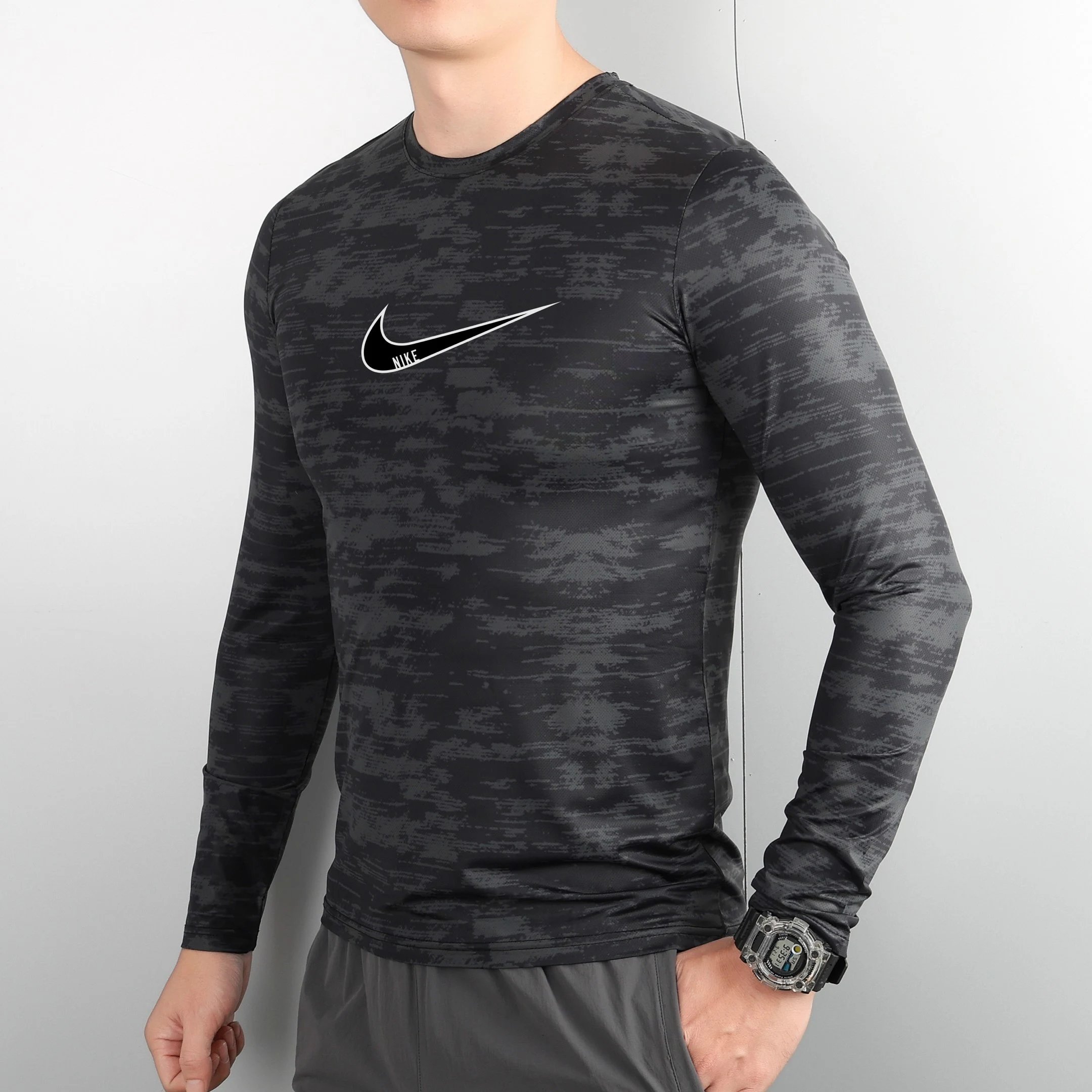 Nike Long Sleeve Top Black