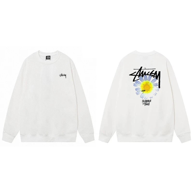 Stussy Sweatshirt White Floral
