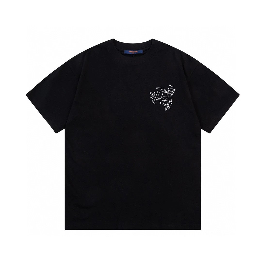 Louis Vuitton Constellation Graphic Tee Black White