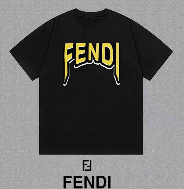 Fendi T-Shirts short-sleeve teddy bear graphic product detail image 10