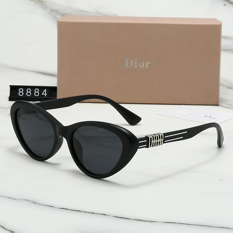 Dior 8650 Oversized Square Sunglasses Cream Purple Gradient Checkerboard