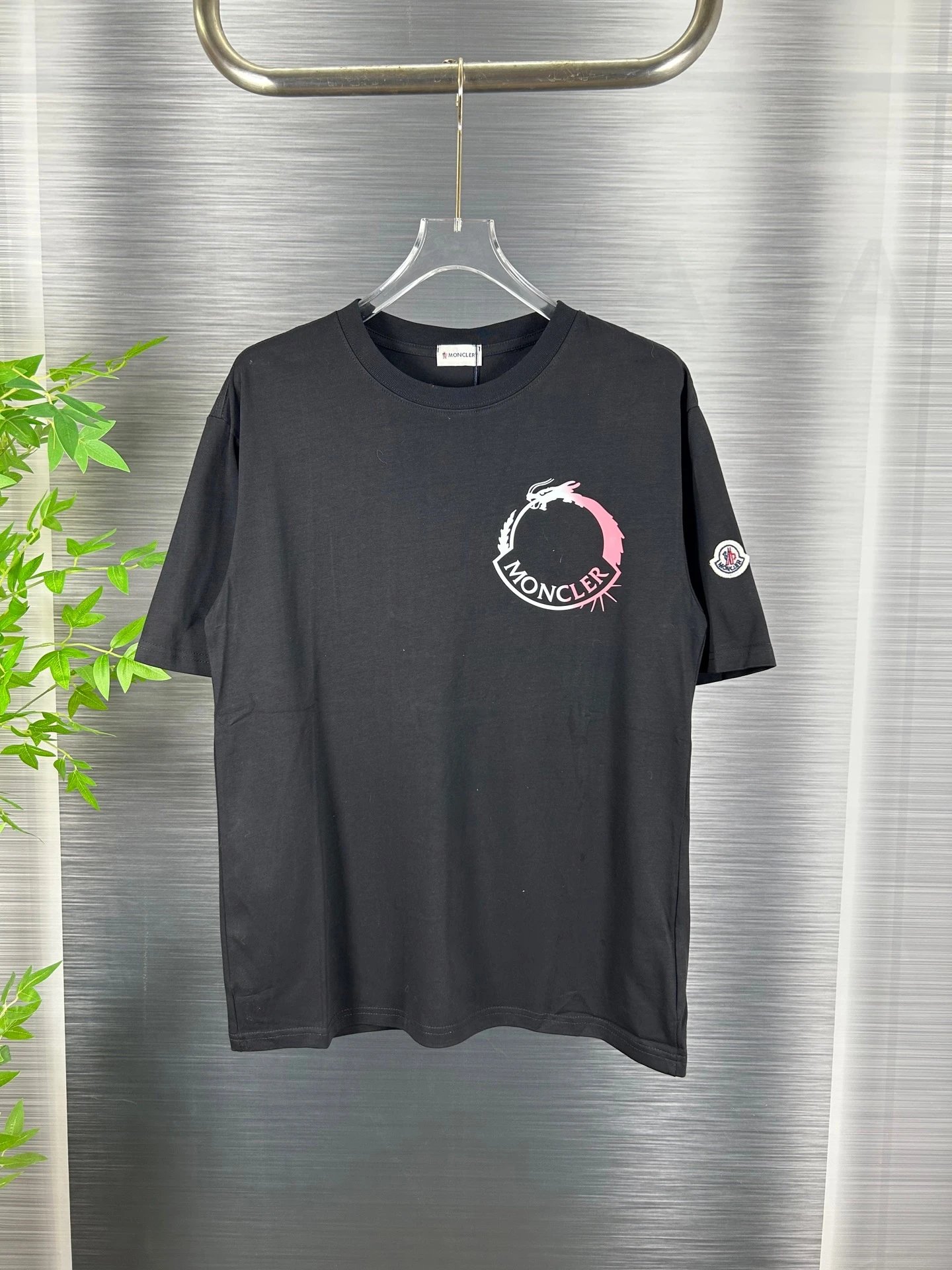 Moncler Dragon Circle Logo Tee Black