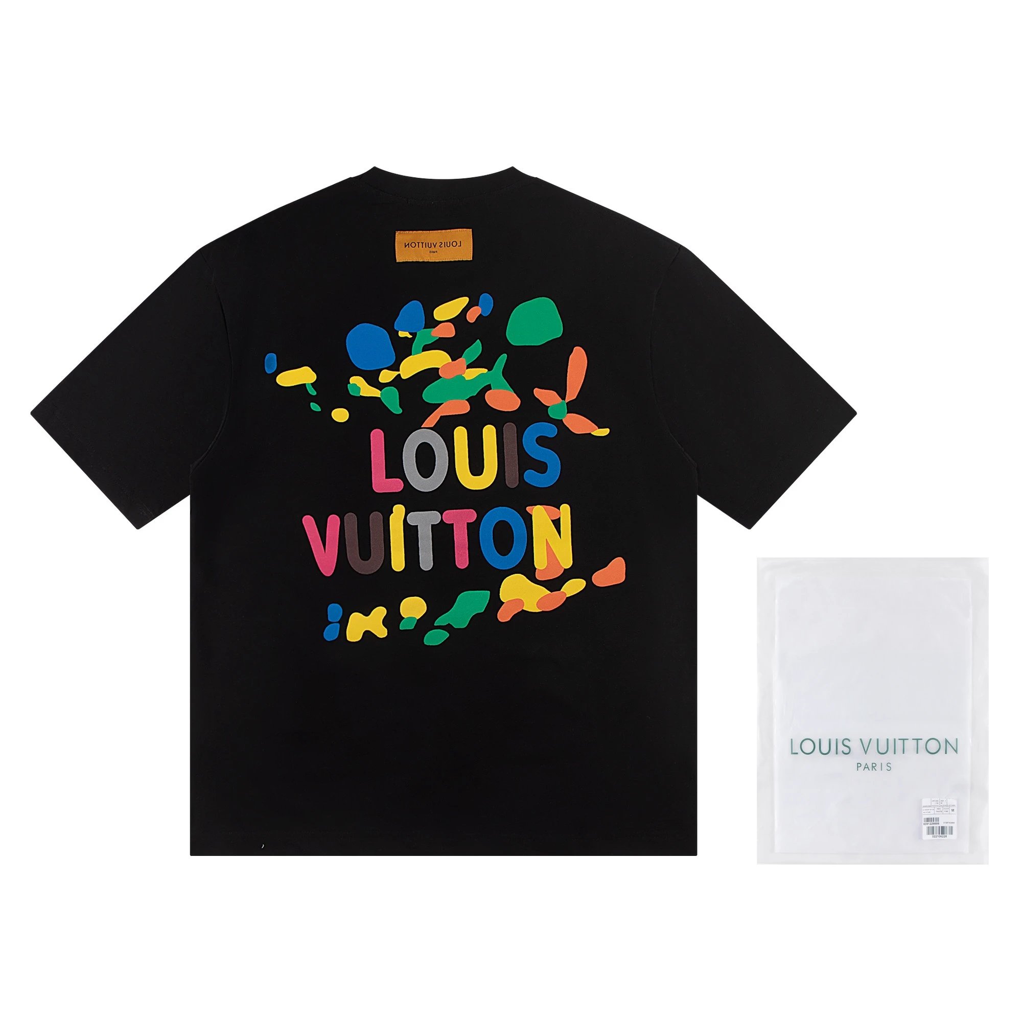 Louis Vuitton Graffiti Logo Tee Black Multicolor