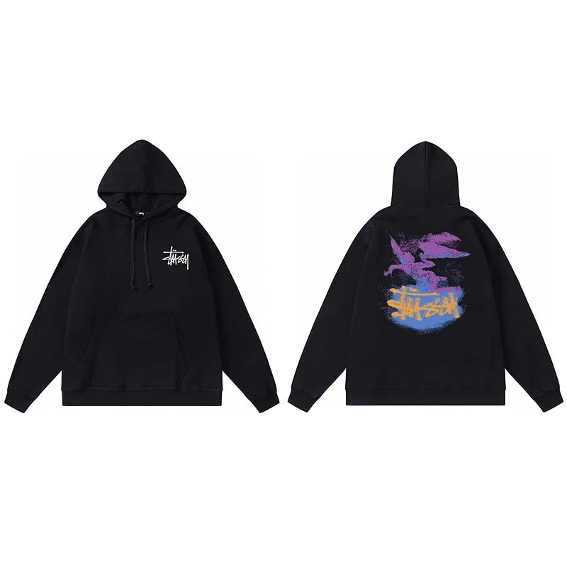 Stussy Graffiti Hoodie Black
