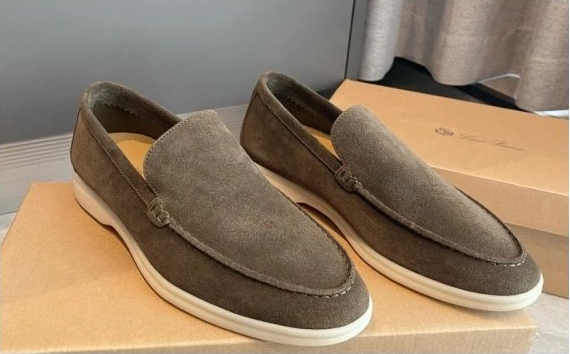 Santoni Suede Loafers "Brown