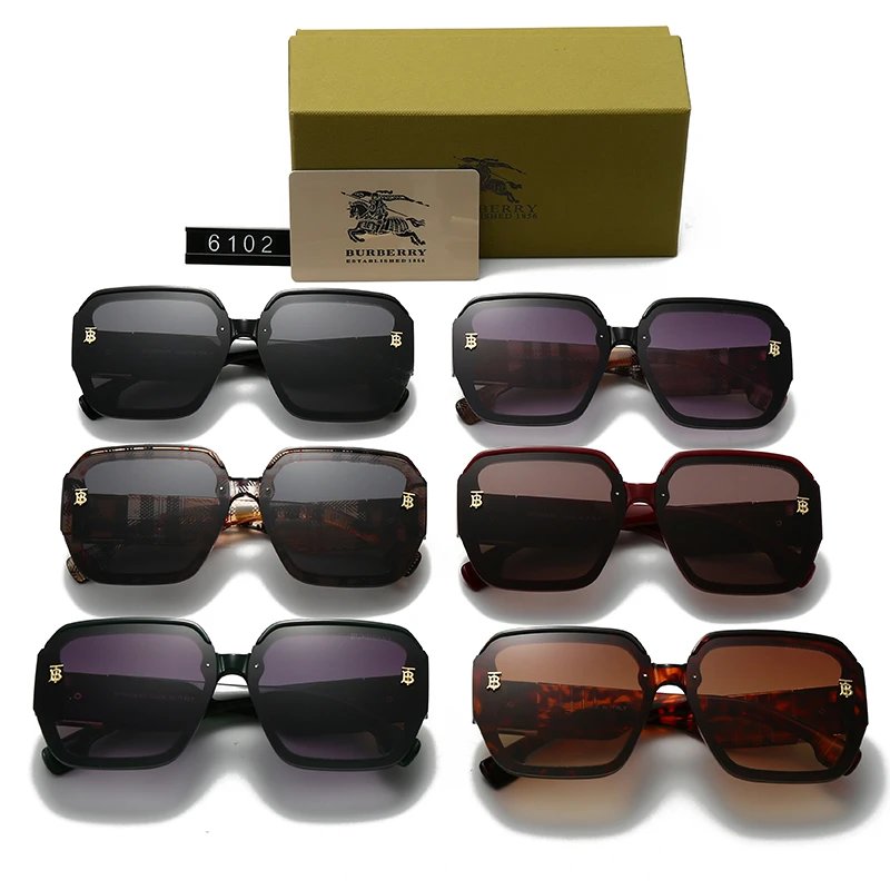 Burberry Square Frame Green Gradient Sunglasses - 7