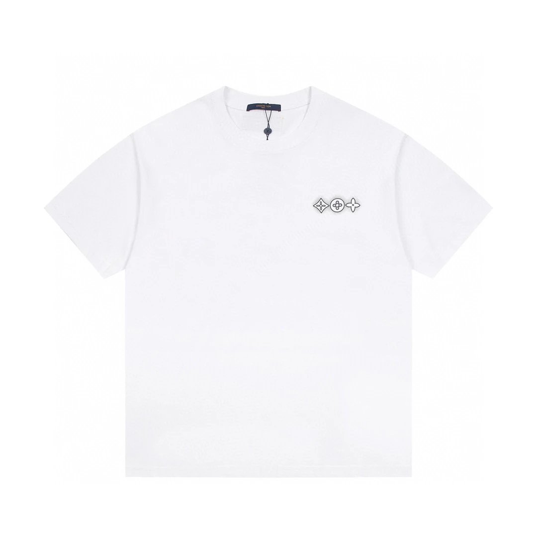 Louis Vuitton Monogram Embroidered T-Shirt White