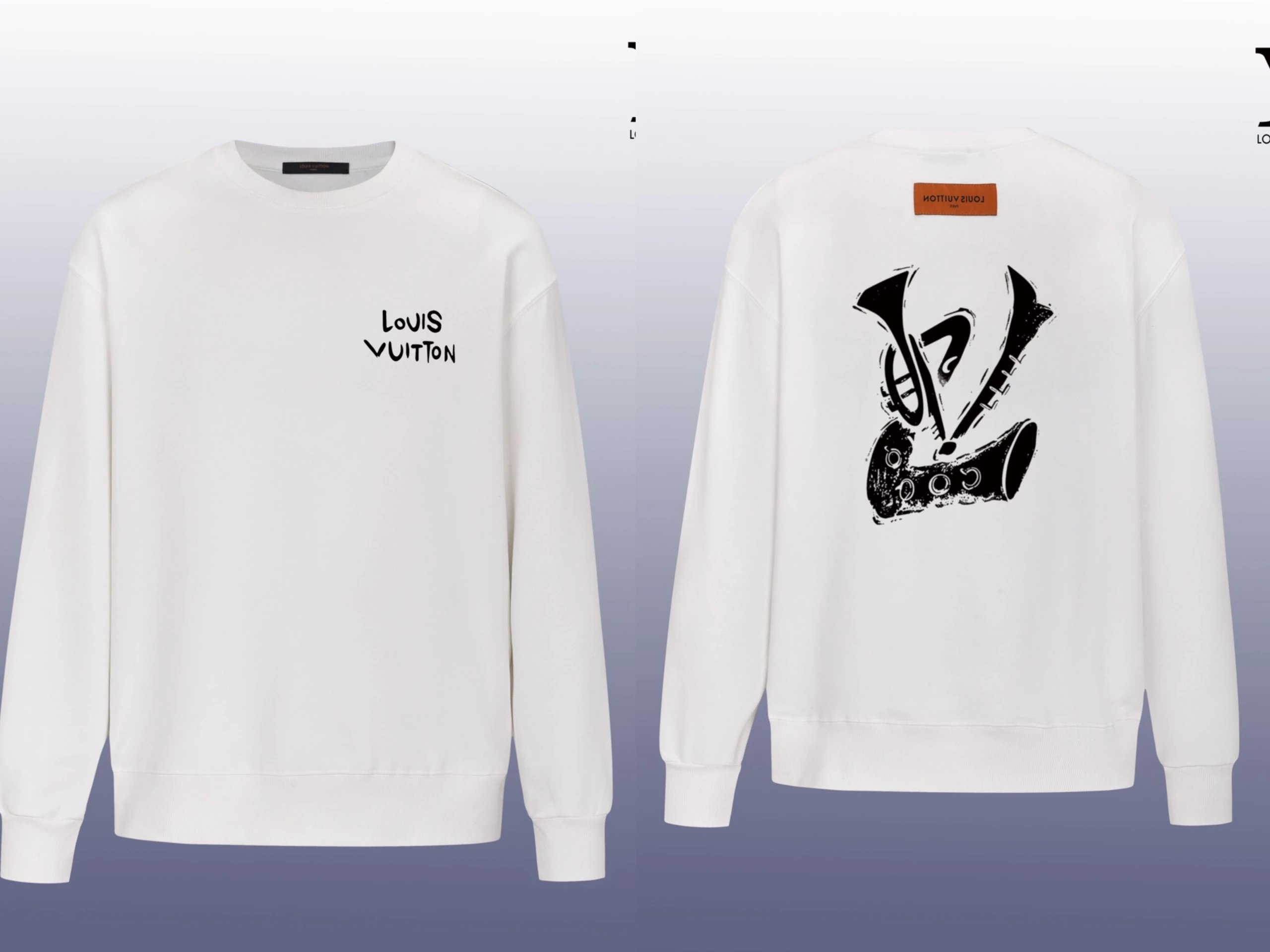 Louis Vuitton LV Monogram Floral Print White Hoodie - 4