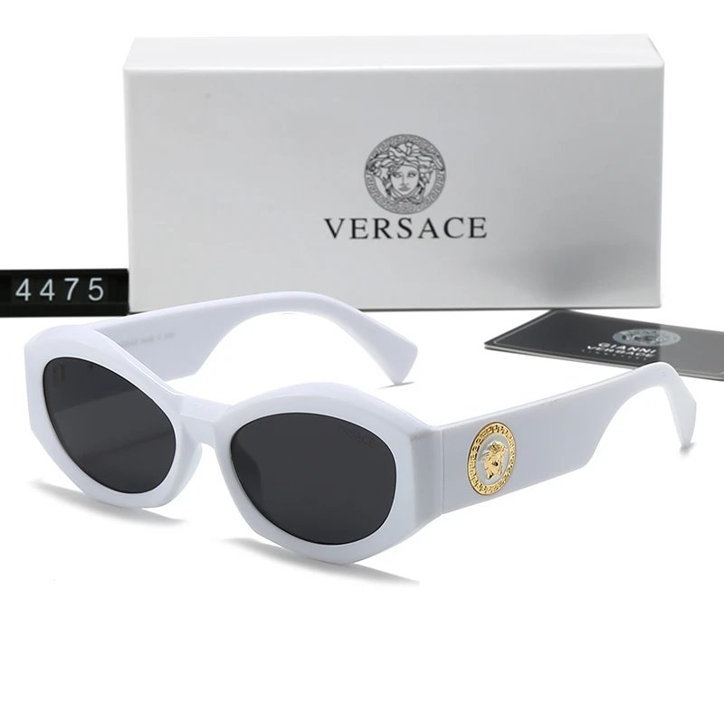 Versace VE3162 Rimless Square Sunglasses Gold Brown Gradient