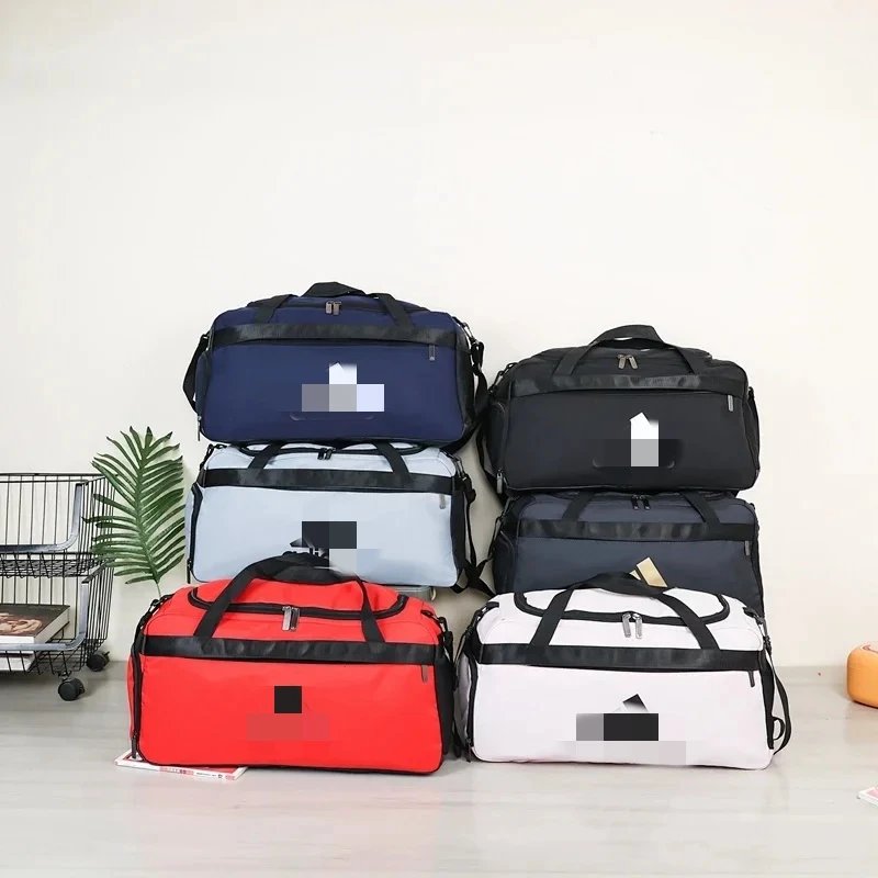 Adidas Duffle Bag Black with White Stripes Travel Bag - 3