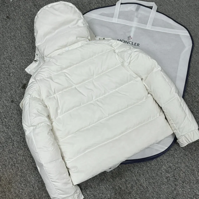 Moncler Down Jackets Short hooded puffer jacket with sleeve utility pocket image 8