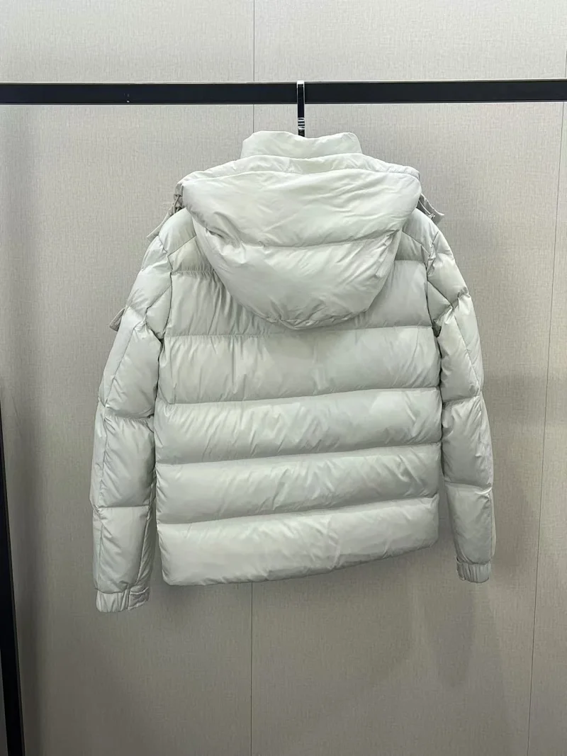 Moncler Down Jackets Short hooded puffer jacket with sleeve utility pocket image 3
