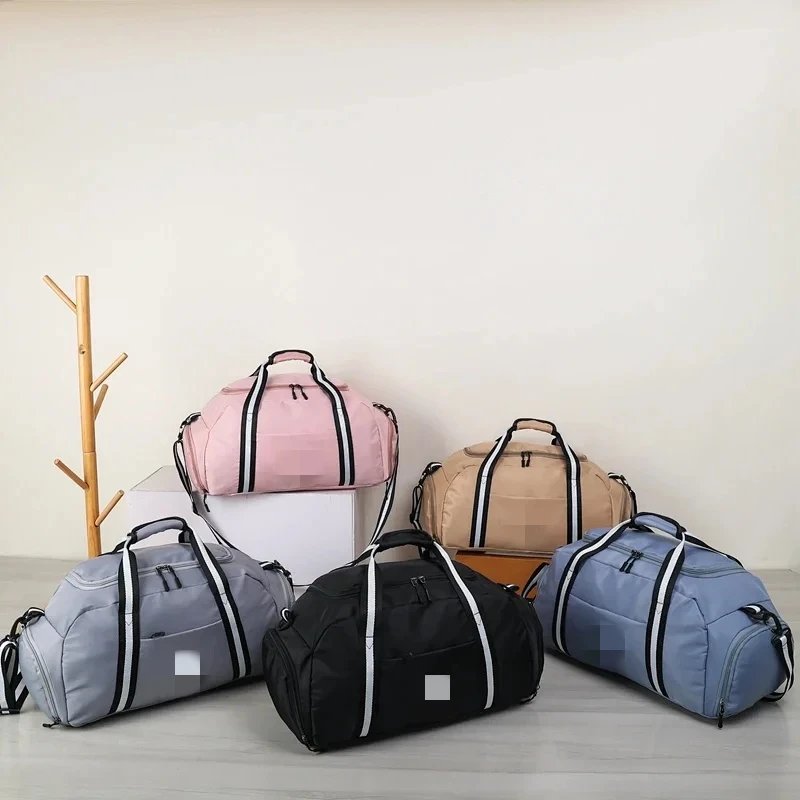 Adidas Duffle Bag Black with White Stripes Travel Bag - 13