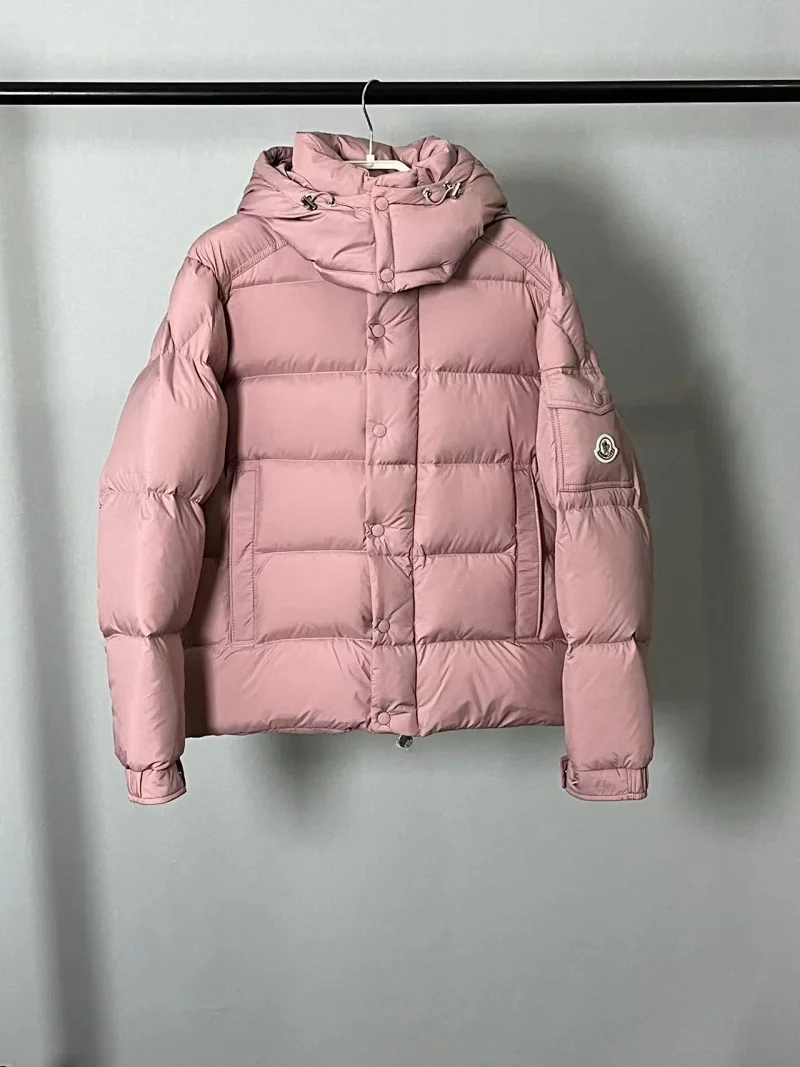 Moncler Down Jackets Short hooded puffer jacket with sleeve utility pocket image 4