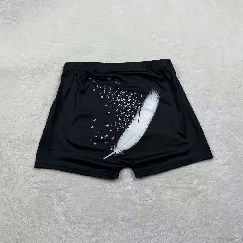 Design Jesus Rocks Graphic Print Black Boyshorts Underwear - 15