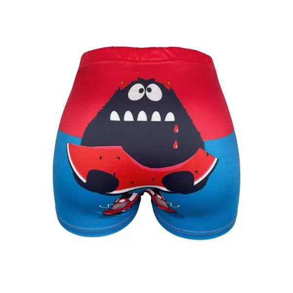 Design Cartoon Monster Watermelon Print Boxer Briefs Underwear - 1