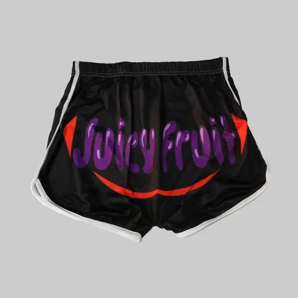Design Juicy Fruit Graphic Shorts Black - 1