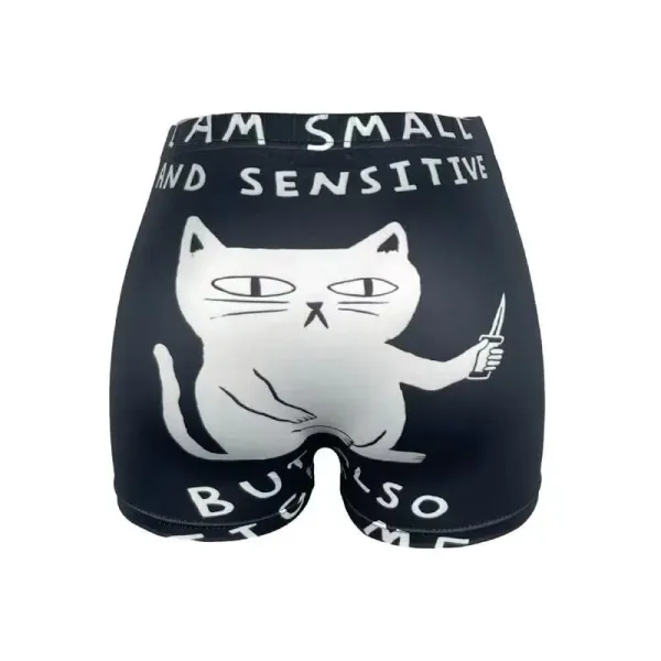 Design Jesus Rocks Graphic Print Black Boyshorts Underwear - 7