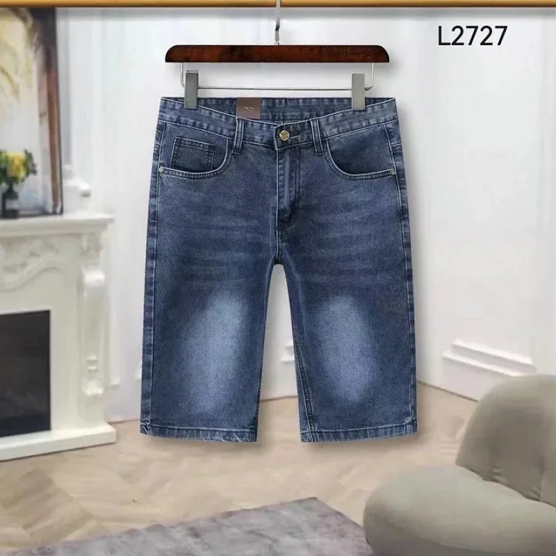 Denim Shorts Blue Washed Jeans