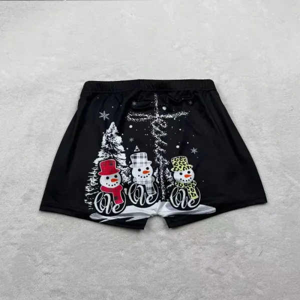Design Jesus Rocks Graphic Print Black Boyshorts Underwear - 16