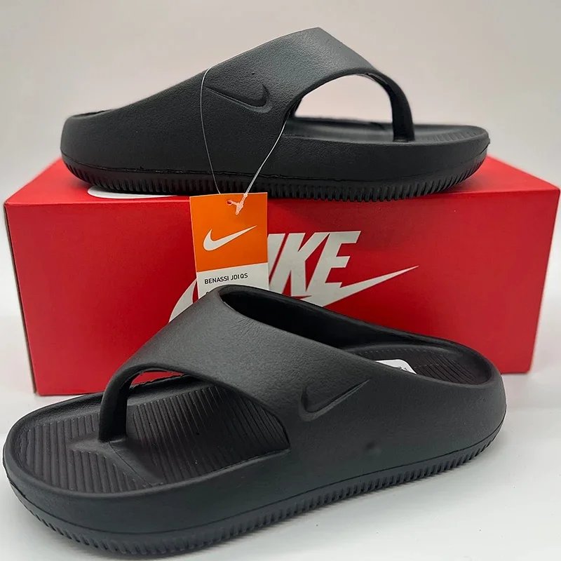 Nike Kawa Slide Black/White Slippers - 14