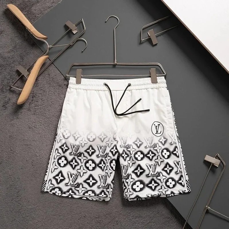 Louis Vuitton Monogram Trimmed White Swim Shorts - 13