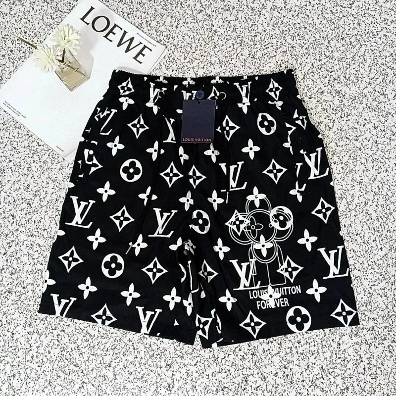 Louis Vuitton Monogram Trimmed White Swim Shorts - 14