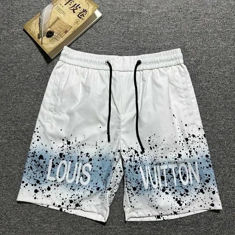 Louis Vuitton Monogram Trimmed White Swim Shorts - 10