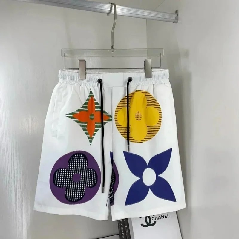 Louis Vuitton Monogram Trimmed White Swim Shorts - 17