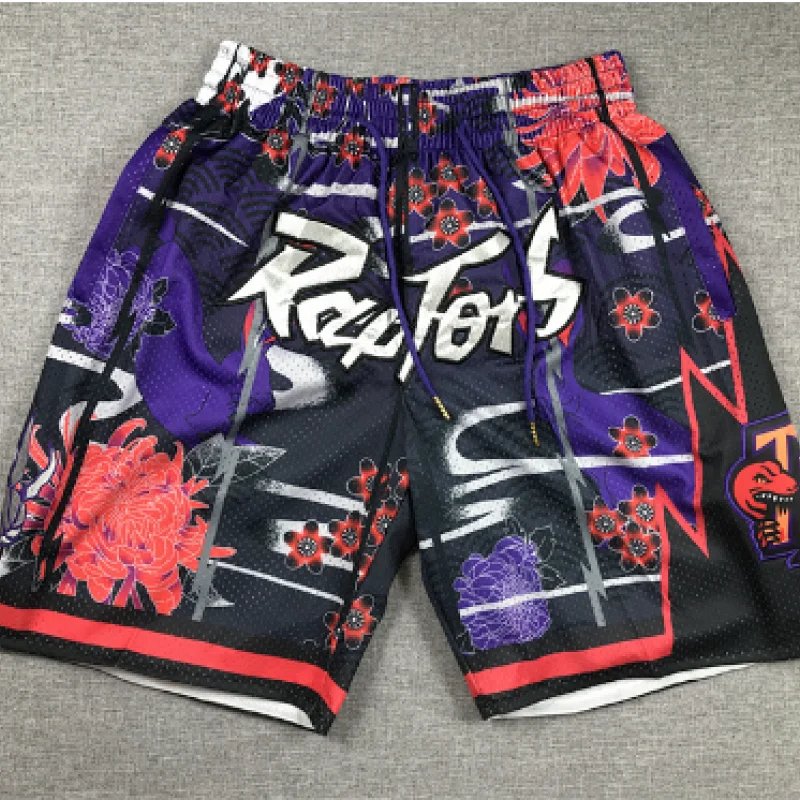 San Antonio Spurs NBA Swingman Shorts Turquoise Multicolor Basketball Shorts - 10