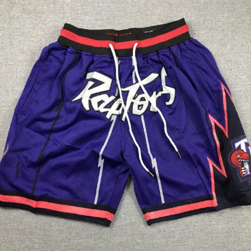 San Antonio Spurs NBA Swingman Shorts Turquoise Multicolor Basketball Shorts - 4