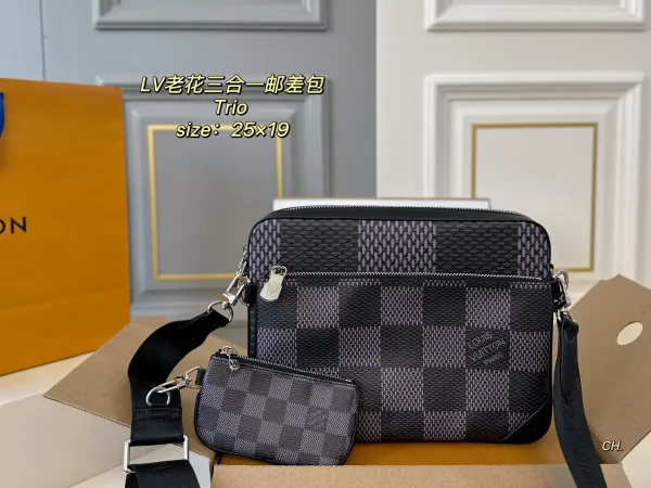 Louis Vuitton Trio Damier Graphite Crossbody Bag Set - 1