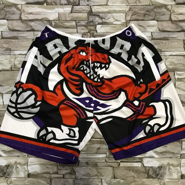 Toronto Raptors Shorts Mesh basketball with team graphics product detail image 5