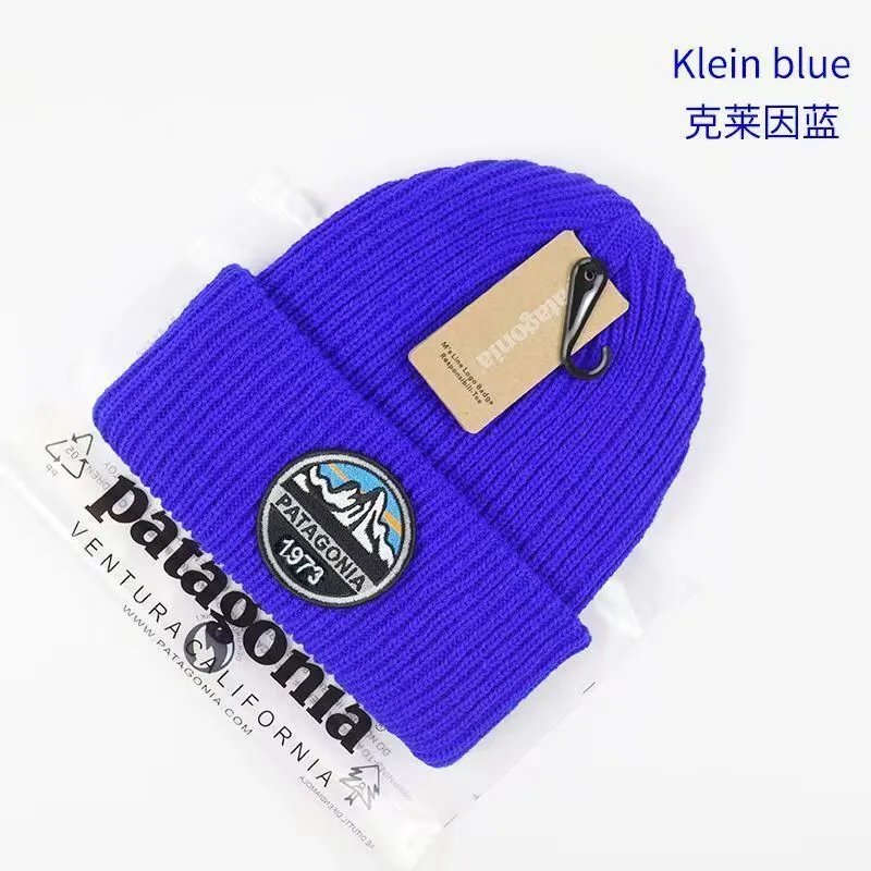 Patagonia P-6 Logo Responsibili-Tee Beanie Klein Blue - 1