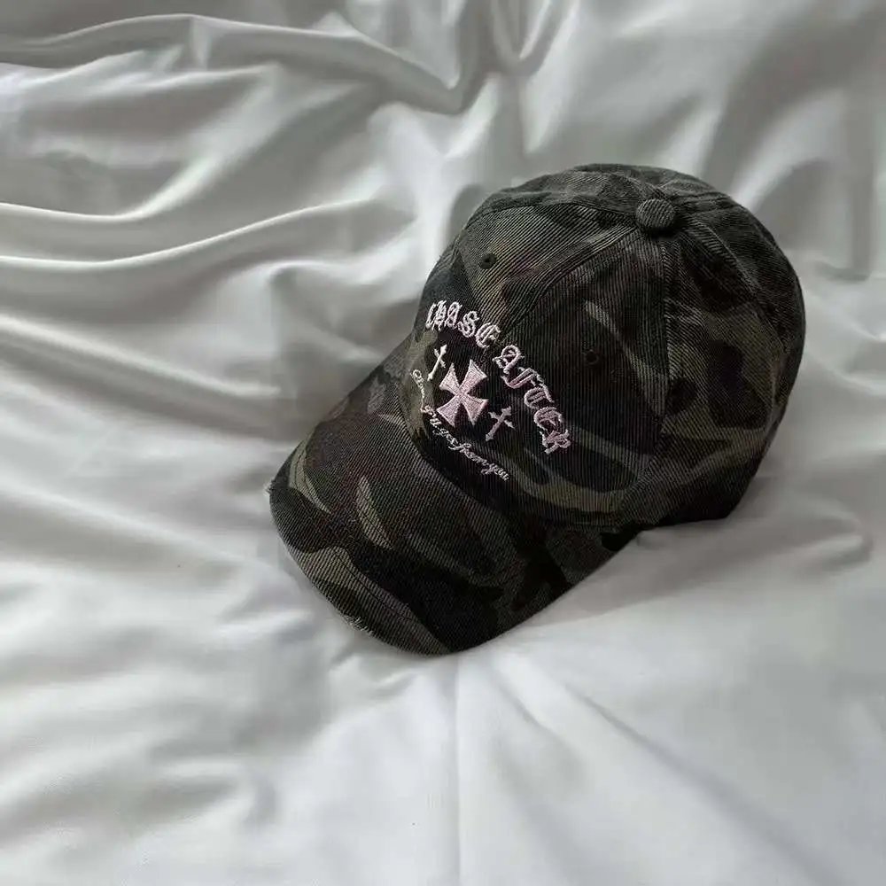 Design Rock Shop 1969 Distressed Baseball Cap Black + Gray Baseball Cap - 12