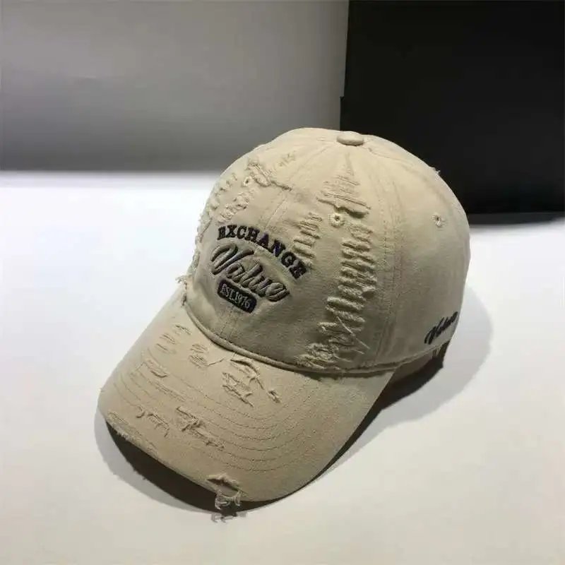 Design Rock Shop 1969 Distressed Baseball Cap Black + Gray Baseball Cap - 6