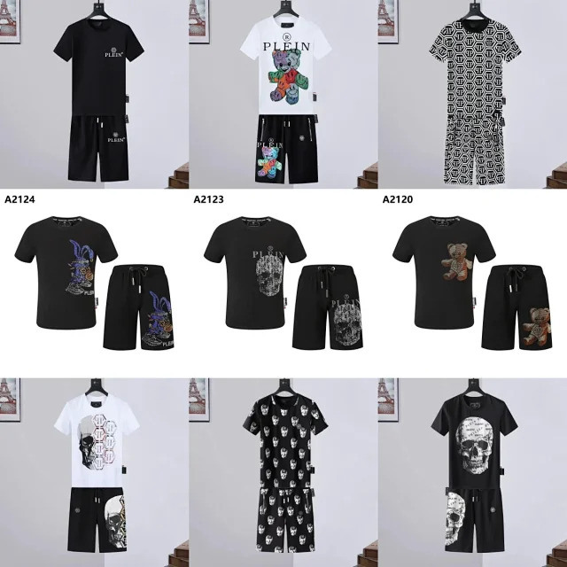 Philipp Plein Matching Sets Short-Sleeve T-Shirt and Shorts Set product detail image 1