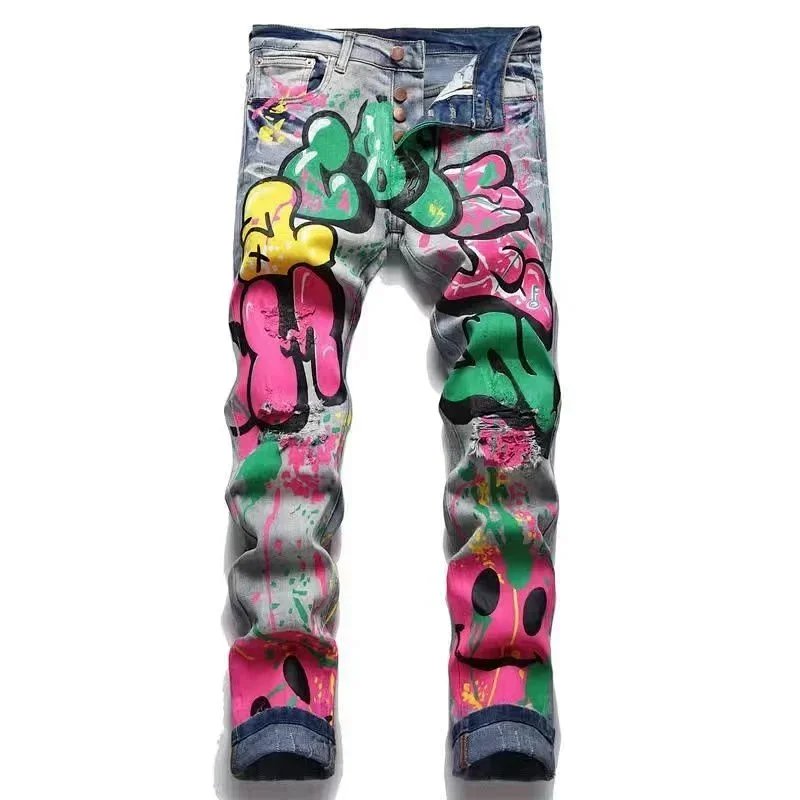Amiri Distressed Patchwork Jeans Blue - 6